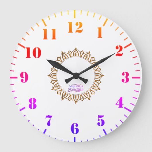 Amerika de mooie wandklok (Voorkant)