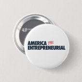 Amerika de Ondernemende Knop Ronde Button 5,7 Cm (Voorkant /achterkant)