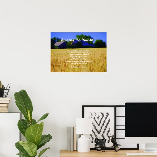 Amerika de prachtige afdruk poster (Thuiskantoor)