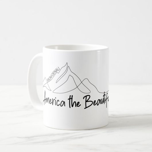 Amerika de prachtige Denali Golf van Mexico Mok (Voorkant links)