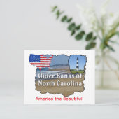 Amerika, de prachtige Outer Banks Briefkaart (Staand voorkant)