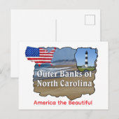 Amerika, de prachtige Outer Banks Briefkaart (Voorkant / Achterkant)