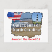 Amerika, de prachtige Outer Banks Briefkaart (Voorkant)