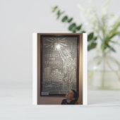 Amerika de Schone String Art Briefkaart (Staand voorkant)