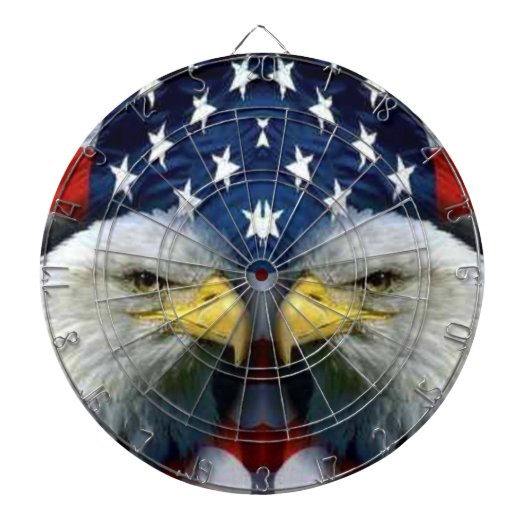 Amerika de schoonheid_ dartbord (Voorkant)