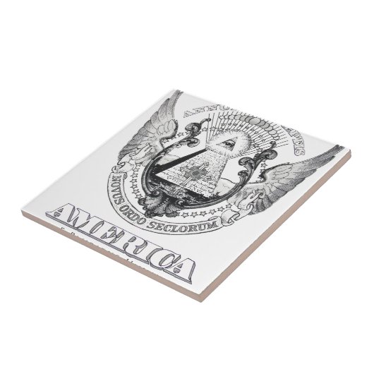 Amerika Design by TEO Tegeltje (Zijkant)