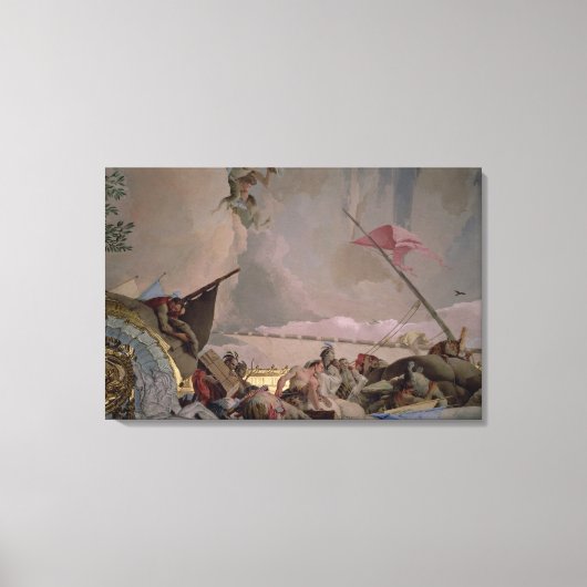 Amerika, detail uit The Glory of Spain II Canvas Afdruk (Voorkant)