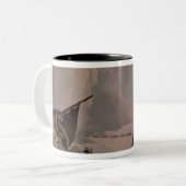 Amerika, detail uit The Glory of Spain II Tweekleurige Koffiemok (Voorkant links)