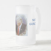 AMERIKA DONALD TRUMP NIET GARANTIE! 7 ONTWERP VAN  MATGLAS BIERPUL (Voorkant rechts)