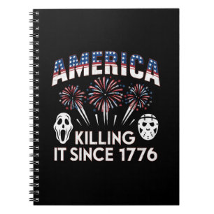 Amerika Doodt Het Sinds 1776 Patriotische Horror V Notitieboek