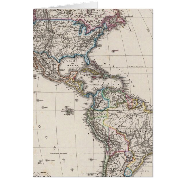 Amerika door Stieler (Voorkant)