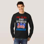  Amerika Drink tijd om Star Spangled T-shirt (Voorkant volledig)