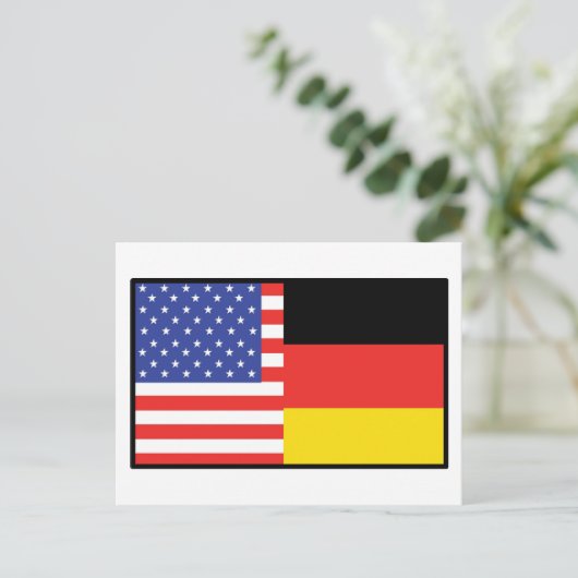 Amerika Duitsland Briefkaart (Staand voorkant)