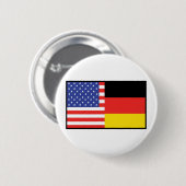 Amerika Duitsland Ronde Button 5,7 Cm (Voorkant /achterkant)