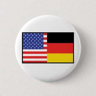 Amerika Duitsland Ronde Button 5,7 Cm