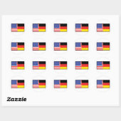 Amerika Duitsland Ronde Sticker (Vel)