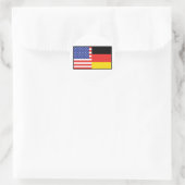 Amerika Duitsland Ronde Sticker (Tas)