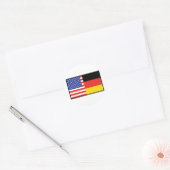 Amerika Duitsland Ronde Sticker (Envelop)