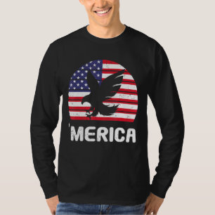 Amerika Eagle Amerikaanse vlag Verenigde Staten Pa T-shirt