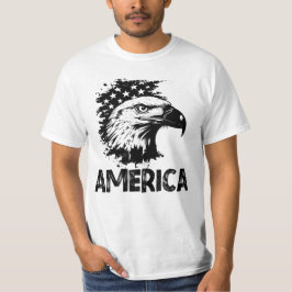 Amerika, Eagle Flag USA Mannen T-shirt