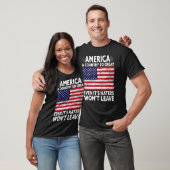 Amerika, een land zo geweldig grappig US Flag Retr T-shirt (Unisex)