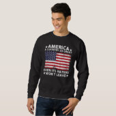 Amerika Een Land Zo Groot Dat Zelfs Zijn Haters He Trui (Voorkant volledig)