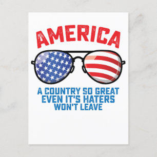 Amerika Een Land Zo Groot Dat zelfs Zijn Haters Ni Uitnodiging Briefkaart