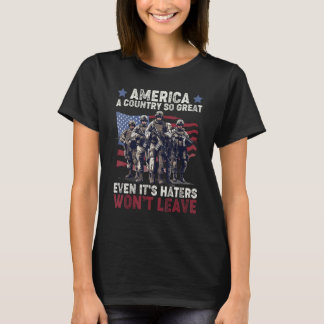 Amerika een land zo groot, zelfs als het haters zi t-shirt