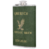 Amerika een Vintage Brew Eagle 1775 - 2026 Heupfles (Links)