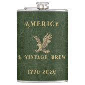 Amerika een Vintage Brew Eagle 1775 - 2026 Heupfles (Voorkant)