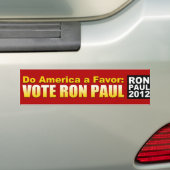 Amerika een voorvechter bumpersticker (Op auto)