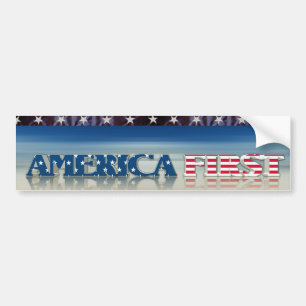 AMERIKA EERST-2 BUMPERSTICKER