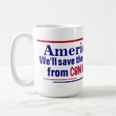 Amerika Eerst  Koffiemok (Links)