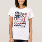 Amerika eerst Nederland tweede fantastisch! T-shirt (Voorkant)