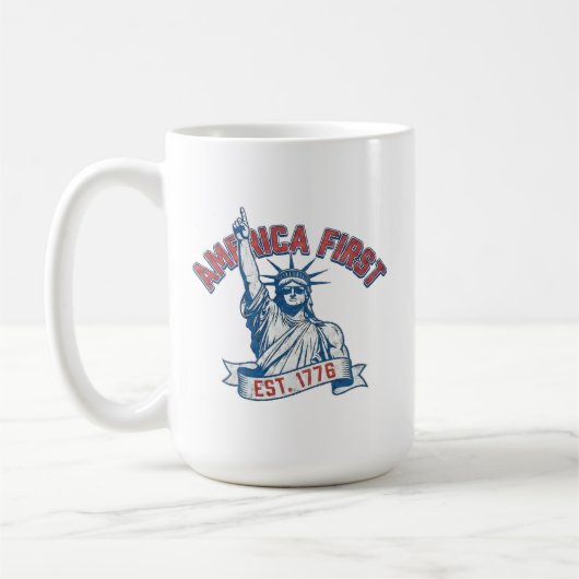 AMERIKA EERST - Opgericht in 1776 Koffiemok (Links)