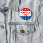 "AMERIKA EERST" RONDE BUTTON 5,7 CM (In situ)