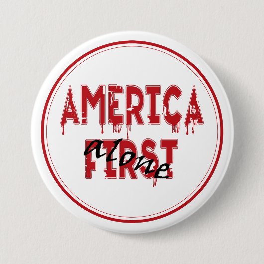 Amerika eerst... ronde button 7,6 cm (Voorkant)