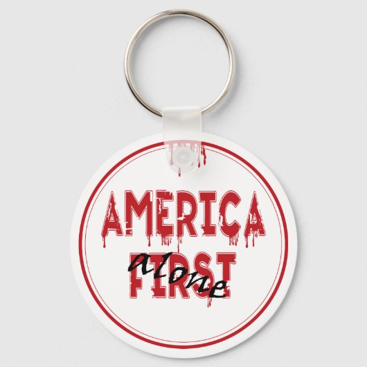 Amerika eerst...... sleutelhanger (Voorkant)