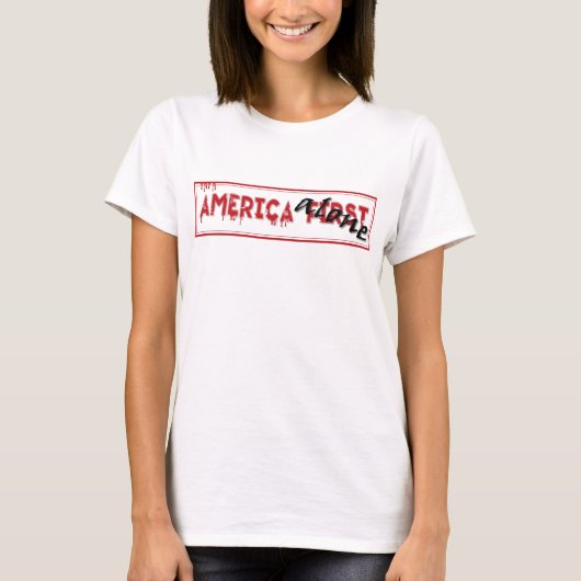 Amerika eerst...... t-shirt (Voorkant)