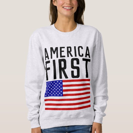 AMERIKA EERST, T-shirts met patriottische kenmerke (Voorkant)