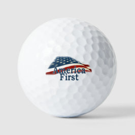 Amerika Eerst USA-vlag Golfballen