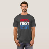 Amerika Eerste behalve Nederland Tweede T-shirt (Voorkant volledig)
