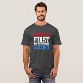 Amerika eerste Nederland tweede T-shirt (Voorkant volledig)