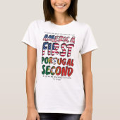 Amerika eerste Portugal tweede absoluut fantastisc T-shirt (Voorkant)