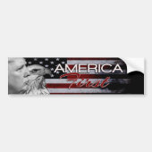 AMERIKA EERSTE SLOGAN ELGF BUMPERSTICKER (Voorkant)