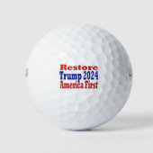 Amerika eerste Trump 2024 herstellen Golfballen (Voorkant)