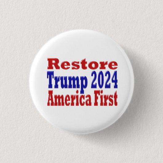 Amerika eerste Trump 2024 herstellen Ronde Button 3,2 Cm (Voorkant)