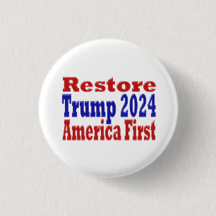 Amerika eerste Trump 2024 herstellen Ronde Button 3,2 Cm