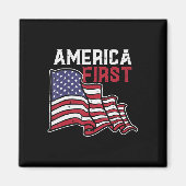 Amerika eerste viering Amerikaanse vlag vierde dag Magneet (Voorkant)