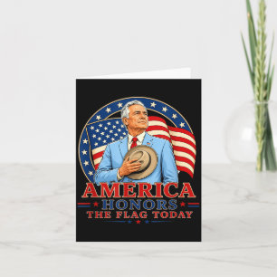 Amerika eert vandaag de vlag Patriotisch ontwerp Kaart